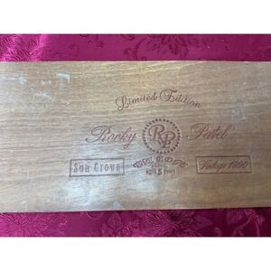 Used Rocky Patel Limited Edition Wooden Cigar Box Sun Grown The Edge Vintage1990
